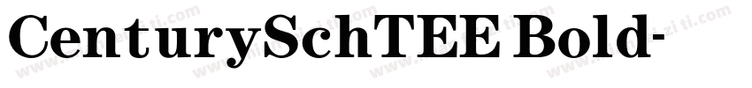 CenturySchTEE Bold字体转换